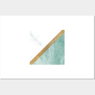 Marble luxe - jade teal Posters and Art